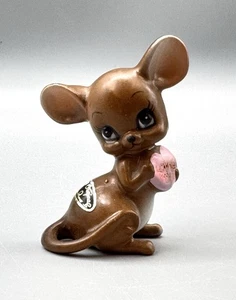Figura de colección Josef Originals Mouse Village corazón “Te amo” - Imagen 1 de 4