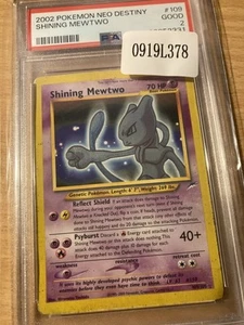 PSA 2 Shining Mewtwo Neo Destiny 2002 Pokemon - Imagen 1 de 2