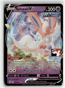 Sylveon V 074/203 Holo Prize Pack Serie 1 Tarjeta Pokémon Inglesa Estampada (LP) - Imagen 1 de 2