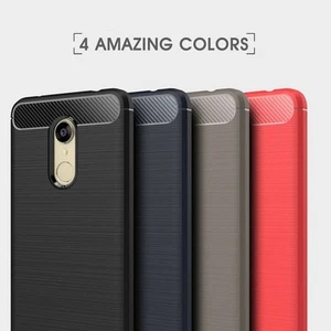 Housse etui coque silicone gel carbone pour Xiaomi Redmi 5 Plus + verre trempe - Photo 1/4