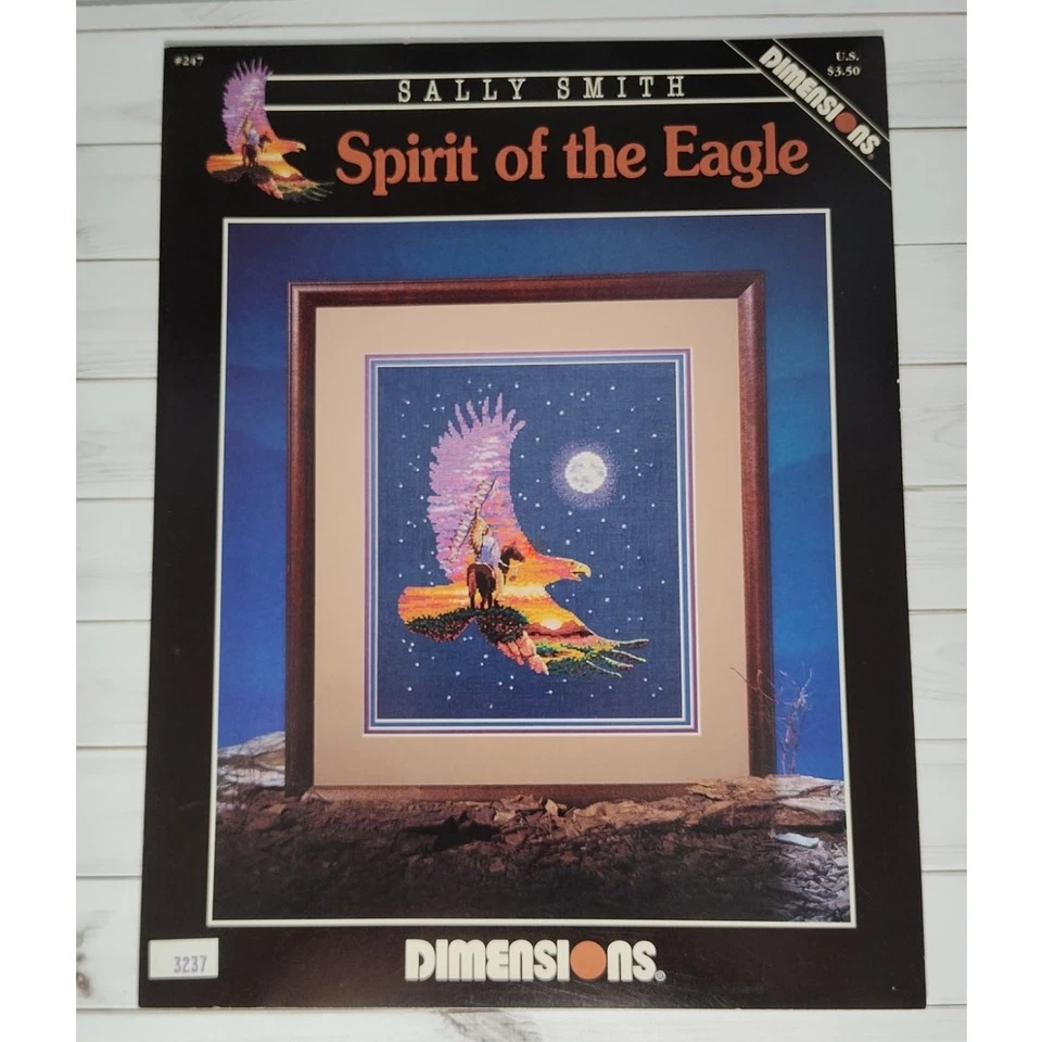 Dimensions Spirit Of The Eagle Cross Stitch Pattern Native American, Sunset Moon - Image 1 of 3