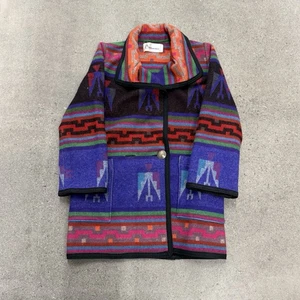Vintage Southwest Native American Blanket Wool Jacket - Picture 1 of 8