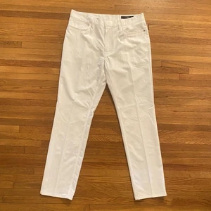 Ralph Lauren RLX Pants Mens 35x32 White Tailored Fit Golf Trousers Performance - Picture 1 of 15