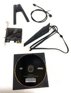 MSI HERALD-BE WIFI 7 MAX NCM865 Tri-Band Wi-Fi 7 & Bluetooth 5.4 PCIe Adapter - Picture 1 of 4