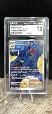{CGC Gem Mint 10} Team Rocket's Orbeetle #198 Pokémon Destined Rivals - Image 1 of 2