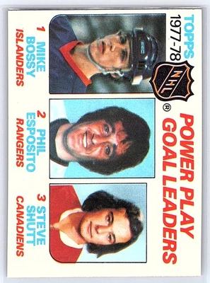 1978-79 Topps #67 1977-78 Power Play líderes de gol - Imagem 1 de 2
