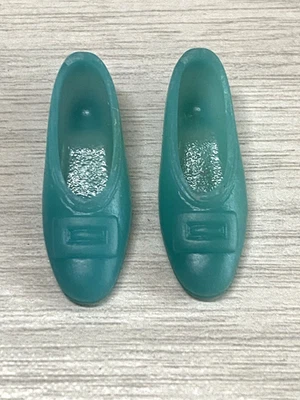 ТУФЛИ MATTEL FRANCIE/BARBIE мягкие синие с пряжкой винтажные 1966 Япония - Изображение 1 из 3