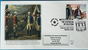 AFDCS 5957 Revolución Americana Campos de batalla Saratoga Eslogan - Imagen 1 de 1