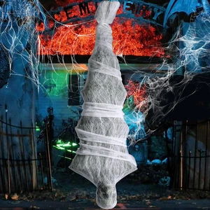 Decorazioni Halloween, 72 Pollici da Appendere da Esterno Bozzolo Cadavere Props, Corpo Spaventoso - Foto 1 di 12