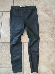 Next Leather Look Leggings Size 16 R VGC - Picture 1 of 6