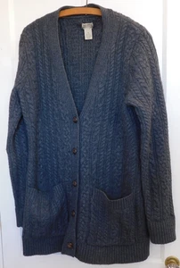 Duluth Trading Pullover Damen Medium Strickjacke Zopfmuster Wolle Knopfleiste - Bild 1 von 5