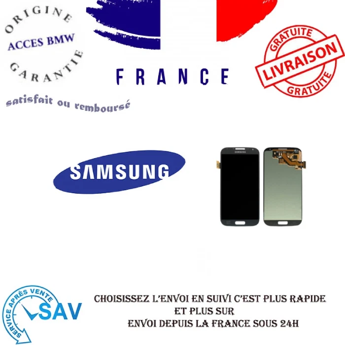 Originale Ecran LCD et Tactile Sans Chassis Noir pour Samsung Galaxy S4 I9505 - Photo 1/1