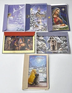 Christmas Greeting Cards Lot of 6 with Matching Envelopes Salesian Missions - Picture 1 of 10