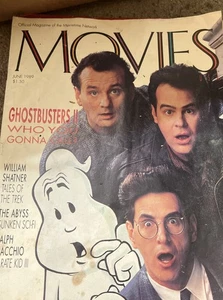 Movies Magazine June 1989 Movietime Network Ghostbusters II Star Trek Karate Kid - Picture 1 of 15