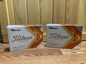 Titleist Velocity Matte Orange Golf Balls 24 (Two Dozen) NEW SEALED BOX - Picture 1 of 2