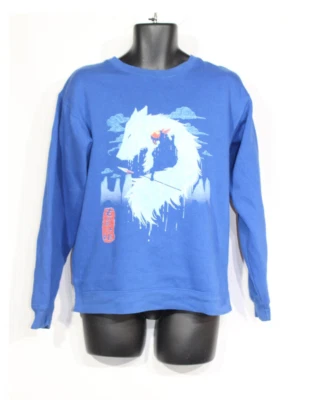 Delta Mens Fleece Jumper Medium Blue Dragon Warrior Manga Anime - Image 1 of 4