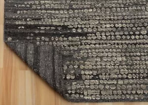 Alfombra contemporánea vintage moderna anudada a mano diseño sostenible decorativa - Imagen 1 de 9