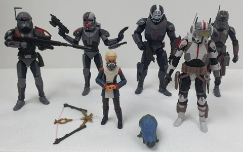 Star Wars Black Series Bad Batch Hunter Echo Tech Crosshair Wrecker Omega 6" Fig Cover
