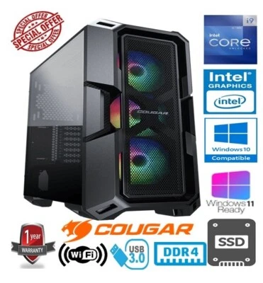 i9 GAMING PC - INTEL CORE i9 11900K 5.3GHz 64GB RAM 1TB SSD INTEL UHD GRAPHICS  - Image 1 of 4