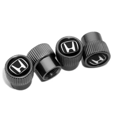 Tapas de válvula de aire de neumáticos para llantas de auto Honda de ajuste universal para vástago cubierta antipolvo gris 4 piezas Foto 1 de 4
