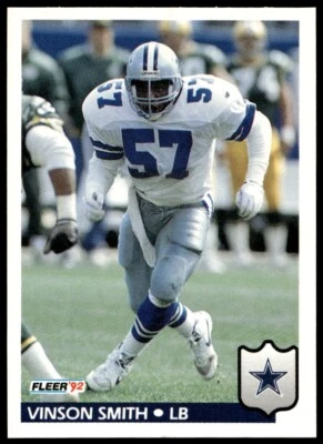 1992 Fleer #90 Vinson Smith COWBOYS - Image 1 of 2