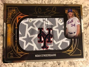 2017 Topps Museum Noah Syndergaard Hut Patch gerahmt Auto Mets Dynasty 1/1 - Bild 1 von 2