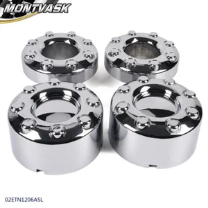 Fit For 2005-2016 Ford F-350 Super Duty Dually Front+Rear Wheel Center Hub Cap - Picture 1 of 12