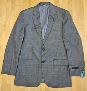 Saddlebred Blazer Men’s 40R Gray Cotton 2 Motion Stretch Sport Coat Jacket - Picture 1 of 19