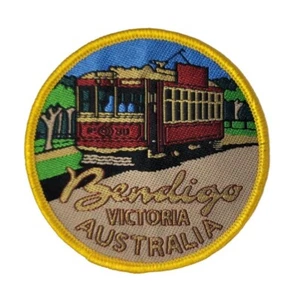 BENDIGO Tramways Tram Vintage Patch Victoria Australia 10W8 Souvenir NOS - Bild 1 von 3