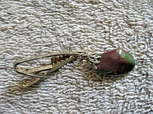 BLOODSTONE TIE CLASP - Bild 1 von 6