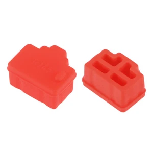 20St RJ45 Schutzkappe Silikon Anti Staub Stecker Ethernet Hub Anschluss Rot - Bild 1 von 3