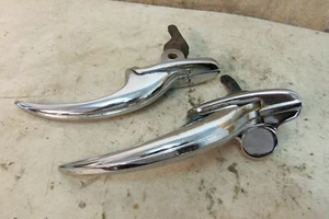 PAIR NOS GENUINE WILMOT BREEDEN CHROME UNLOCKING DOOR HANDLES STANDARD PHACE 1 - Picture 1 of 6