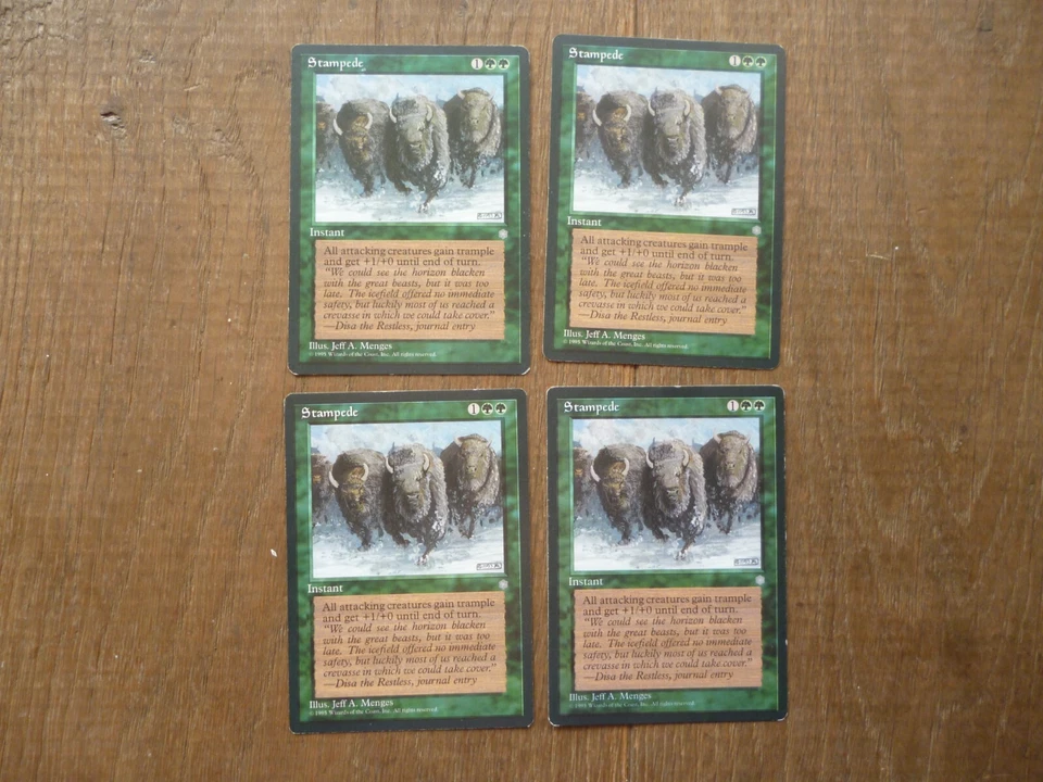 MTG 4 x Stampede rare card Ice Age Magic The Gathering - Image 1 of 1