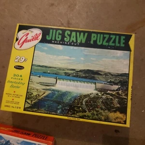 ***** Gildenbild Stichsäge Puzzle Grand Coulee Dam Nr 126 Vintage - Bild 1 von 2