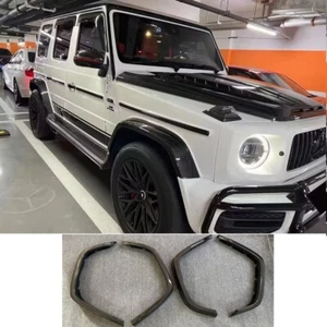 For Mercedes Benz W464 G63 Carbon Fiber Car Wheel Eyebrow Arch Trim Fender Flare - Picture 1 of 8