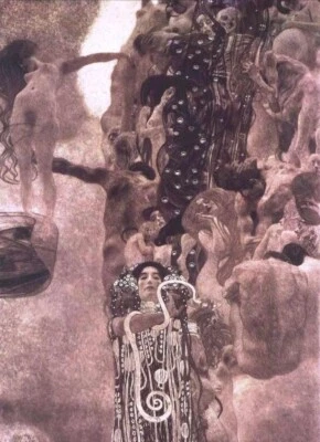 Medicina por Gustav Klimt 1902 - Obra maestra alegórica de la Secesión de Viena para enmarcar Foto 1 de 2