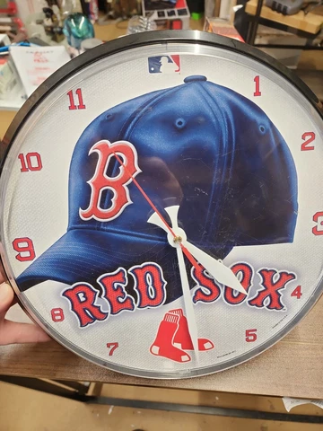 Boston Red Sox MLB 12 Inch Wall Clock 2011 QUARTZ, Baseball Clock Cover