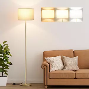 60'' Modern Floor Lamp with Shade, Tall Lamps for Living Room, Bedroom, Office, - Picture 1 of 12