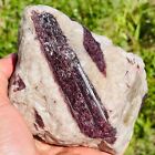 954g Natural Pink Purple Tourmaline Quartz Crystal Mineral Rough Specimen