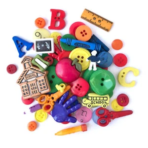 Buttons Galore Value Pack of Buttons for Crafts and Sewing, School - 50 Buttons - Picture 1 of 1