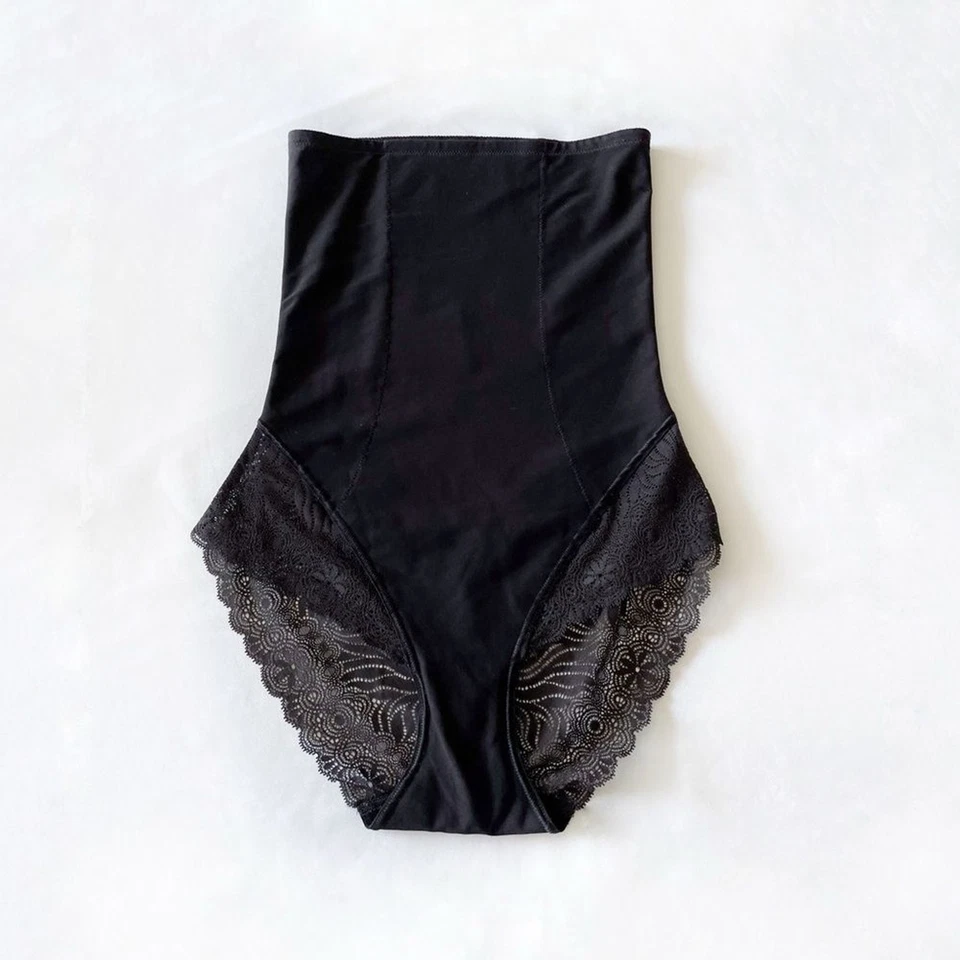 Simone Pérèle modelador preto cintura alta com acabamento de renda - lingerie de luxo EUA XS - Imagem 1 de 4