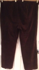 Women's Brown 22W Tamotsu Suede Pants - Picture 1 of 12