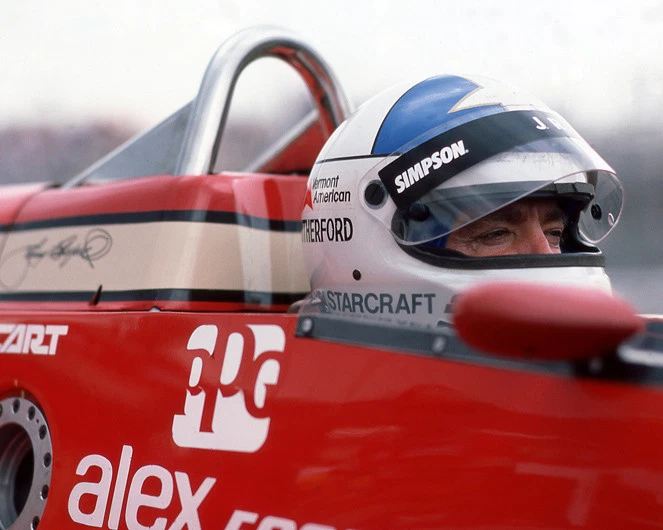 1985 Indy Racecar Driver JOHNNY RUTHERFORD Glossy 8x10 Photo Indianapolis 500 - Image 1 of 1