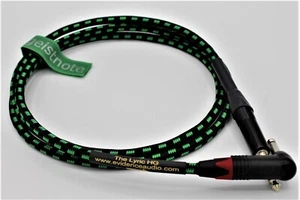 5' Instrument Cable ~ EA Lyric HG 5 ft Gold or Nickel Plugs, Right Angle or Stra - Picture 1 of 4