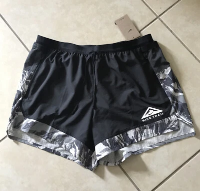 Pantalones Cortos Nike Flex Stride 5” Trail Running Hombres XL DM4652 010 Negro Gris Calzoncillo-Lnd Foto 1 de 4