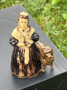Poodle Bronze And Woman Plastic Type Celluloîd? - Picture 1 of 5
