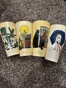 Vintage Star Wars 1977 Coca-Cola Plastic Cups 1 3 4 24 Koolee Limited Edition - Picture 1 of 6