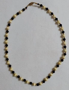 GEM STONES Necklace - 7mm LG BEAD - 1/20 14k GF Gold Fill Bead & Clasp - 20 in - Picture 1 of 6