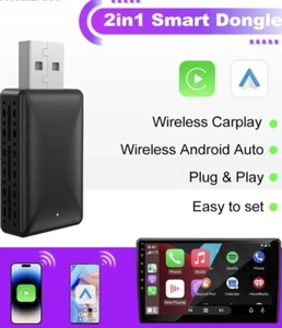 Adattatore wireless CarPlay BT USB + USB C per iPhone Apple Carplay, Adroid Carplay - Foto 1 di 6