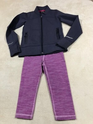 ivivva Niñas Conjunto de 2 Chaqueta y Leggings Recortados Talla 6 Foto 1 de 4